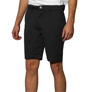MONFRERE CRUISE NOIR BLACK CHINO MENS SHORTS ‎ 9 0Z TENCEL TWILL  SIZE 32